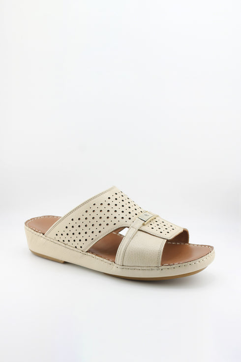DFC Relax Men Perforated Slide Sandals with Buckle