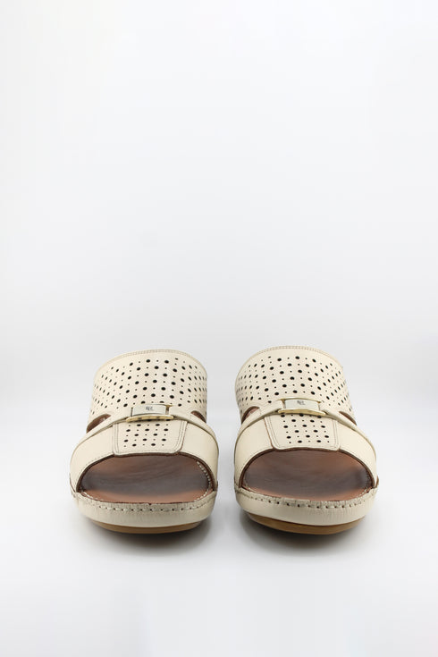 DFC Relax Men Perforated Slide Sandals with Buckle