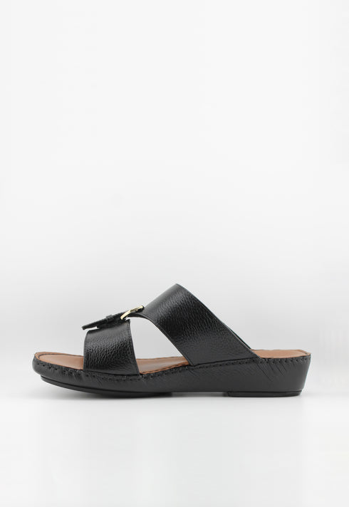 DFC Relax Men Leather Slide Sandals with Buckle