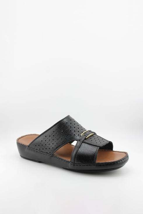 DFC Relax Men Perforated Slide Sandals with Buckle