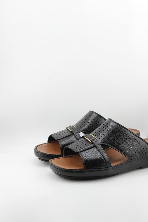 DFC Relax Men Perforated Slide Sandals with Buckle