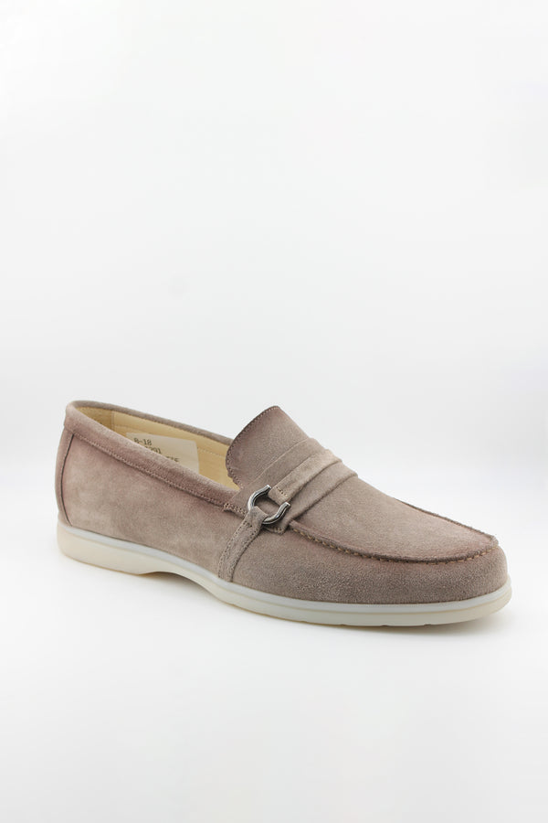 DFC Relax Men Suede Loafer with Metal Accent