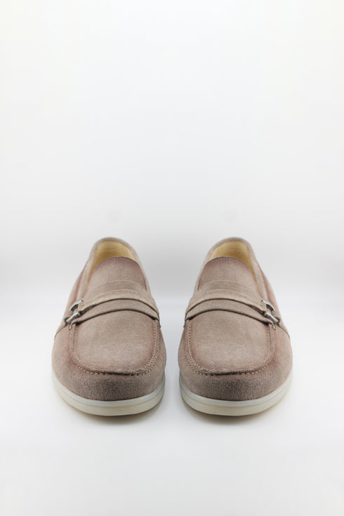 DFC Relax Men Suede Loafer with Metal Accent