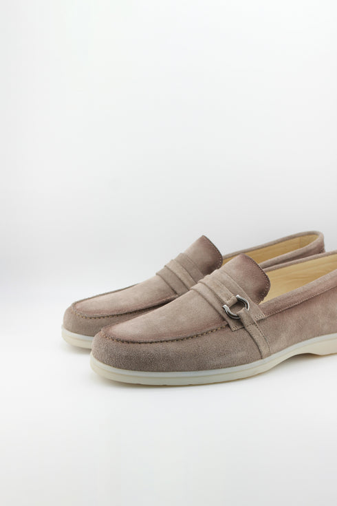 DFC Relax Men Suede Loafer with Metal Accent