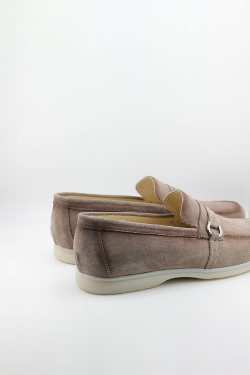 DFC Relax Men Suede Loafer with Metal Accent