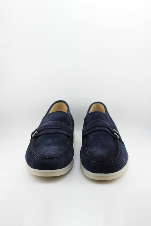 DFC Relax Men Suede Loafer with Metal Accent