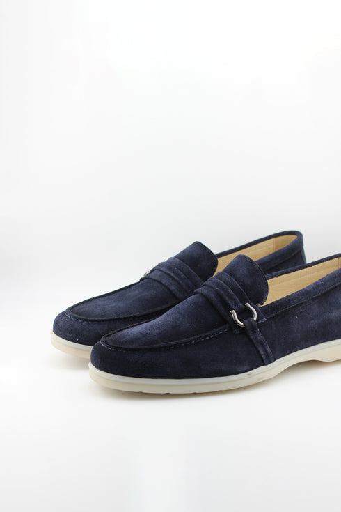DFC Relax Men Suede Loafer with Metal Accent