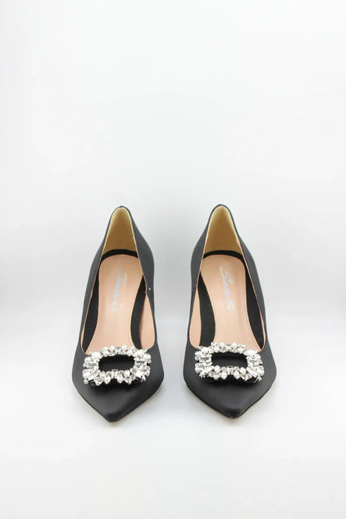 Sante Embellished Pointed Toe Kitten Heels