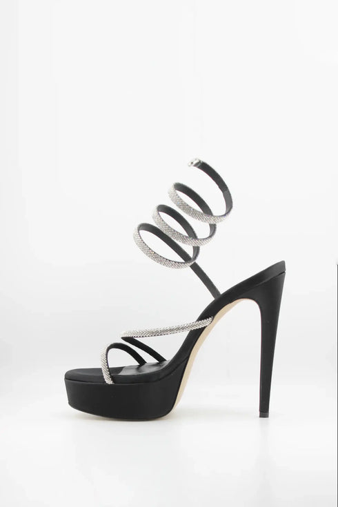 Sante High Stiletto Spiral Strap Heels