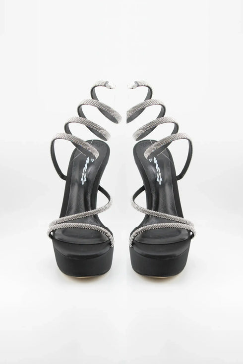 Sante High Stiletto Spiral Strap Heels