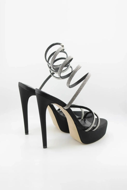 Sante High Stiletto Spiral Strap Heels