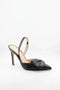 Sante Pointed Toe Slingback Heels with Bow