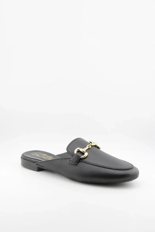 Sante Leather Slip-On Loafer with Gold Chain