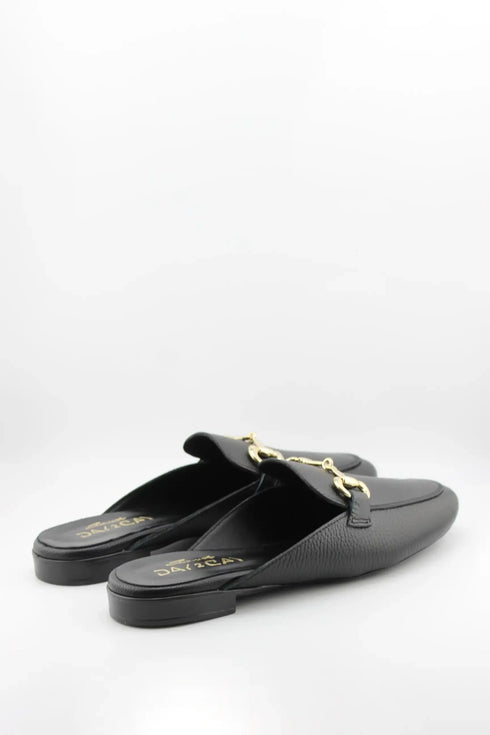 Sante Leather Slip-On Loafer with Gold Chain