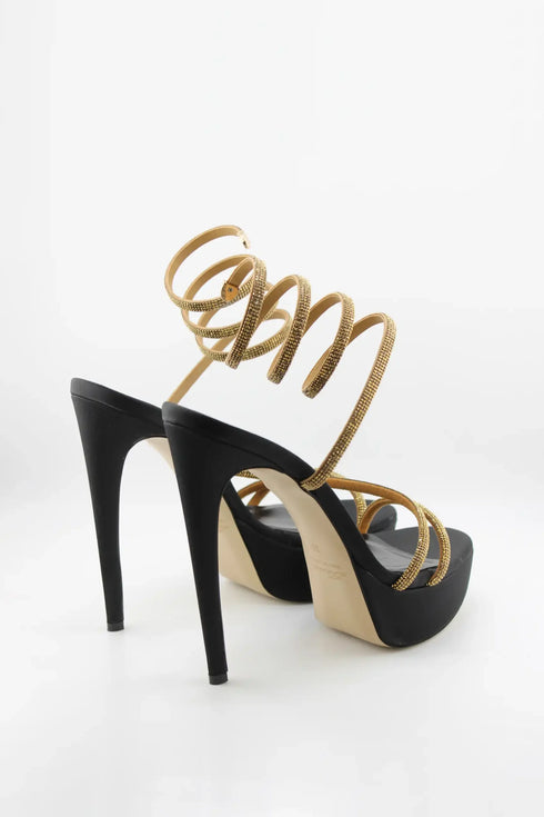Sante High Stiletto Spiral Strap Heels