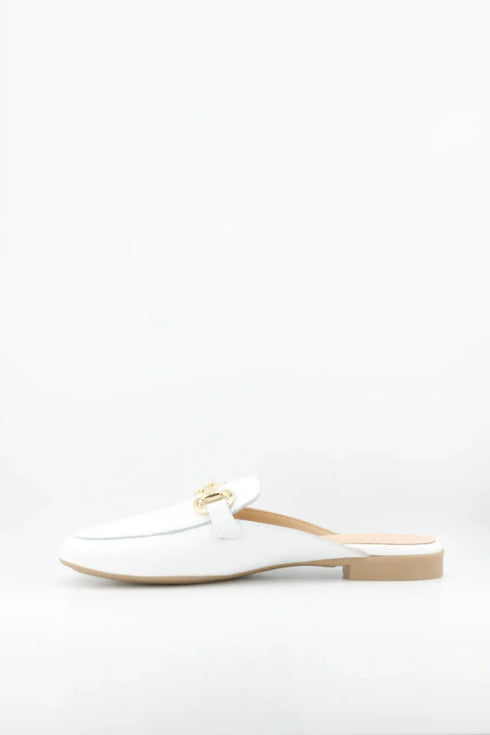 Sante Leather Slip-On Loafer with Gold Chain