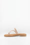 Ragazza Minimalist Textured Strap Slide Sandals