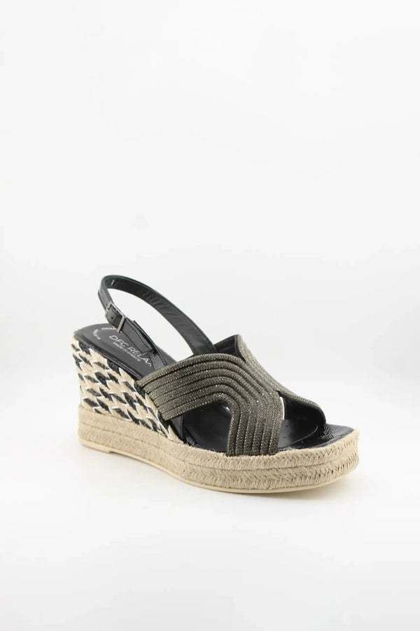 DFC Relax Espadrille Wedge Sandal with Braided Strap