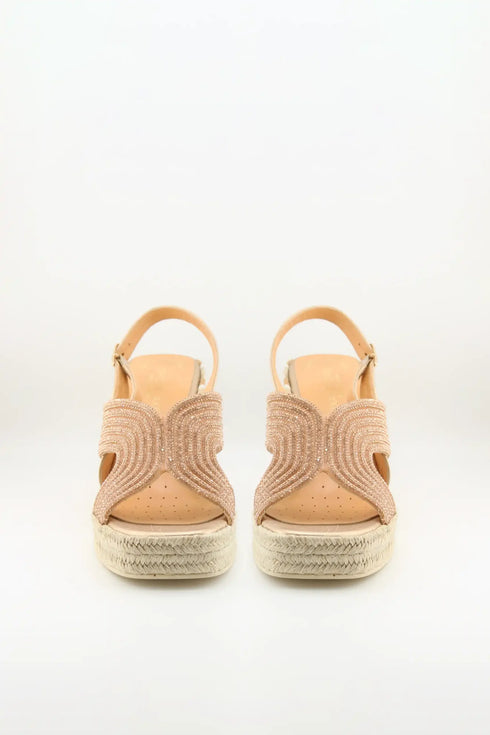 DFC Relax Espadrille Wedge Sandal with Braided Strap