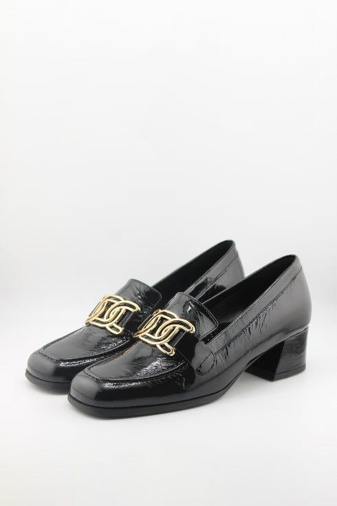 DFC Relax Block Heel Loafers with Buckle