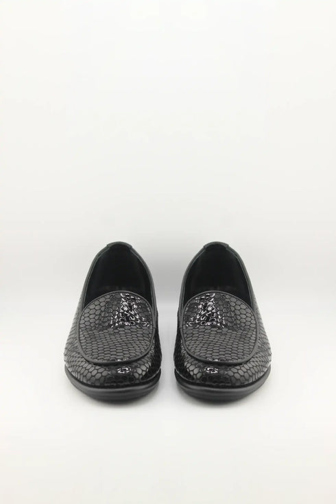 DFC Relax Embossed Leather Textured Loafers