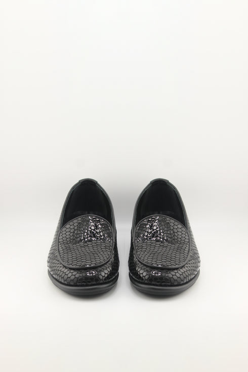 DFC Relax Embossed Leather Textured Loafers