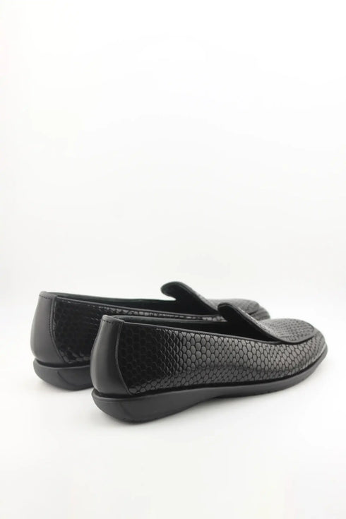 DFC Relax Embossed Leather Textured Loafers