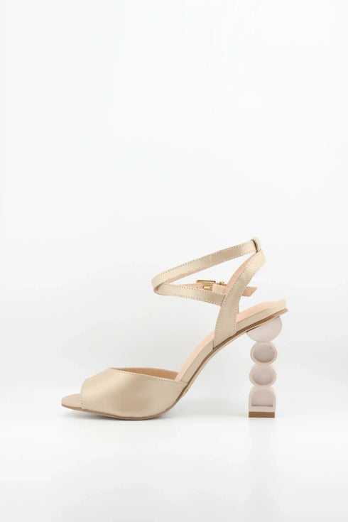 Capelli Rossi Geometric Heel Peep-Toe Sandals