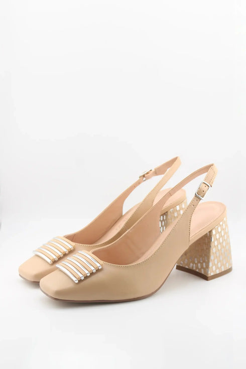 Capelli Rossi Slingback Block Heel Pumps