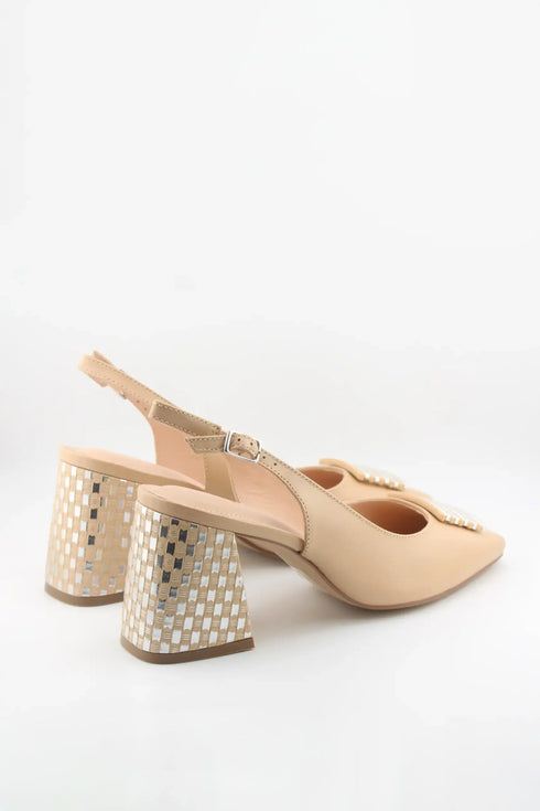Capelli Rossi Slingback Block Heel Pumps