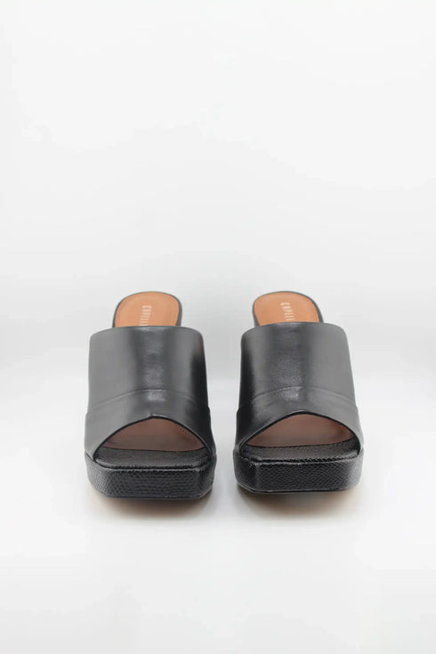 Capelli Rossi Chunky Heel Open-Toe Slip-On Sandals