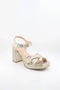 Capelli Rossi Chunky Crisscross Strap Heeled Sandals