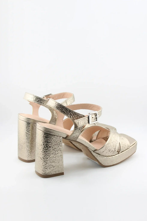 Capelli Rossi Chunky Crisscross Strap Heeled Sandals