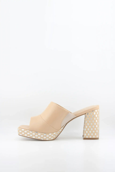 Capelli Rossi Chunky Heel Open-Toe Slip-On Sandals