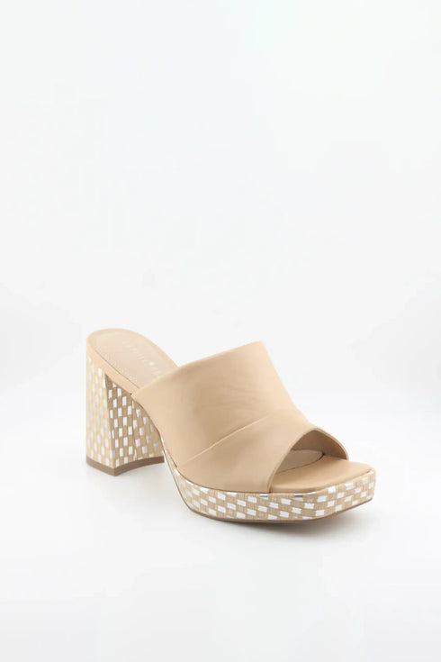Capelli Rossi Chunky Heel Open-Toe Slip-On Sandals