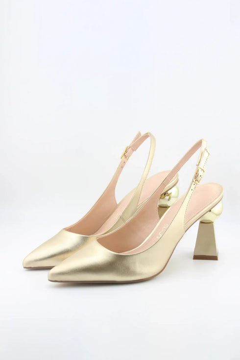 Capelli Rossi Slingback Pointed Toe Block Heels