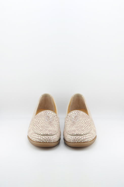 DFC Relax Embossed Leather Textured Loafers