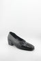 DFC Relax Textured Patent Leather Block Heel Loafers