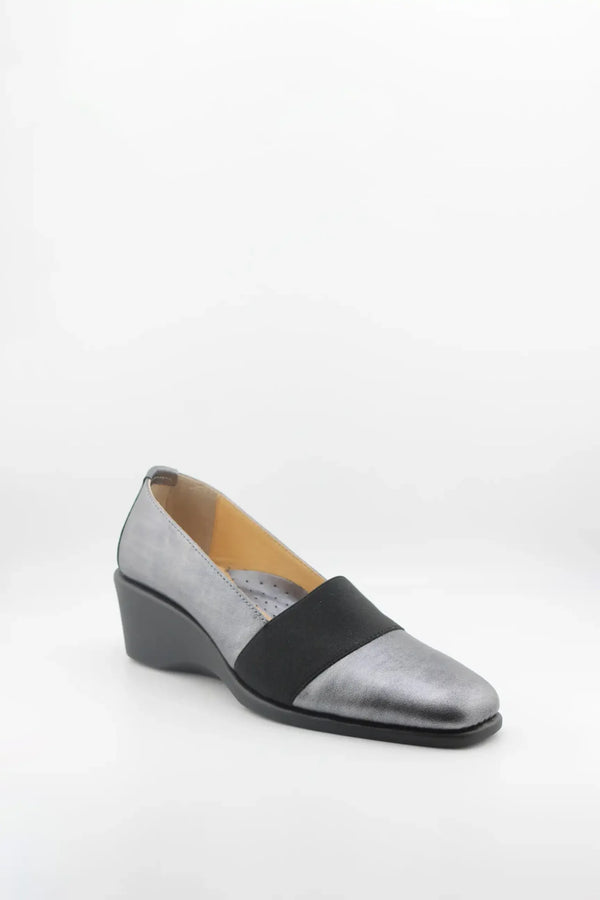 DFC Relax Leather Block Heel Slip-On Loafers
