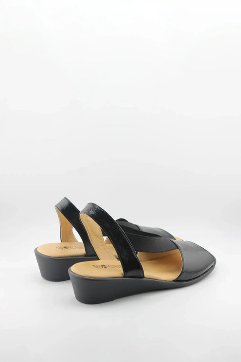 DFC Relax Peep-Toe Wedge Slingback Sandals
