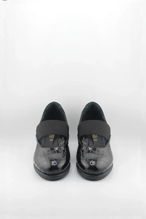 DFC Relax Crocodile Pattern Wedge Loafers