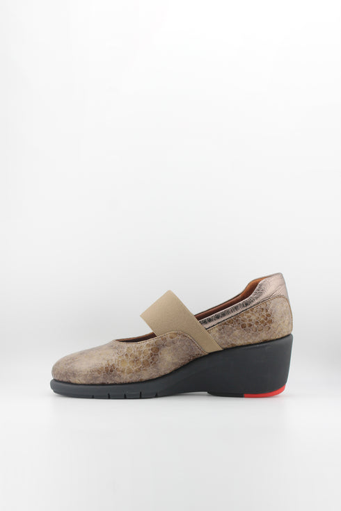 DFC Relax Textured Wedge Mary Jane Slip-On