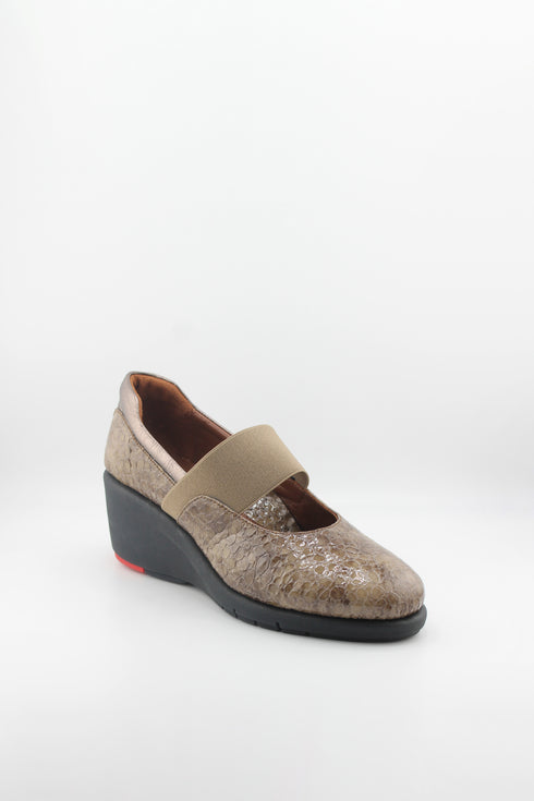 DFC Relax Textured Wedge Mary Jane Slip-On