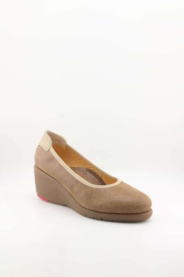 DFC Relax Textured Wedge Slip-On Loafers