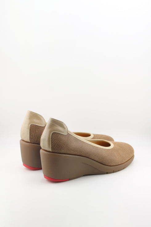 DFC Relax Textured Wedge Slip-On Loafers