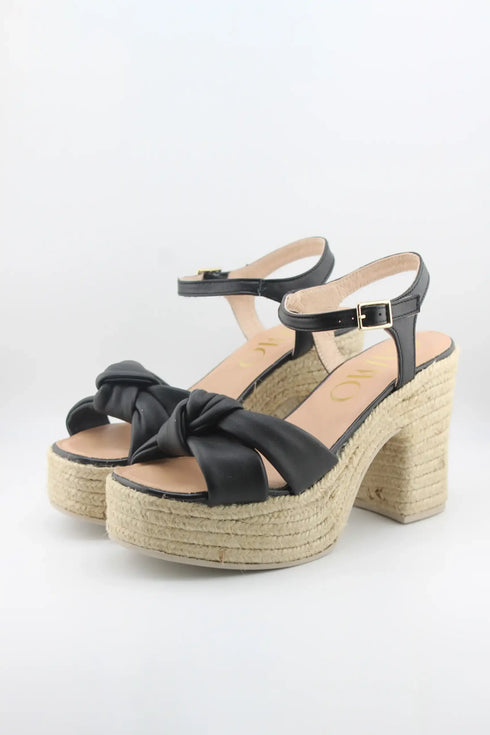 Gaimo Knotted Espadrille Platform Sandal