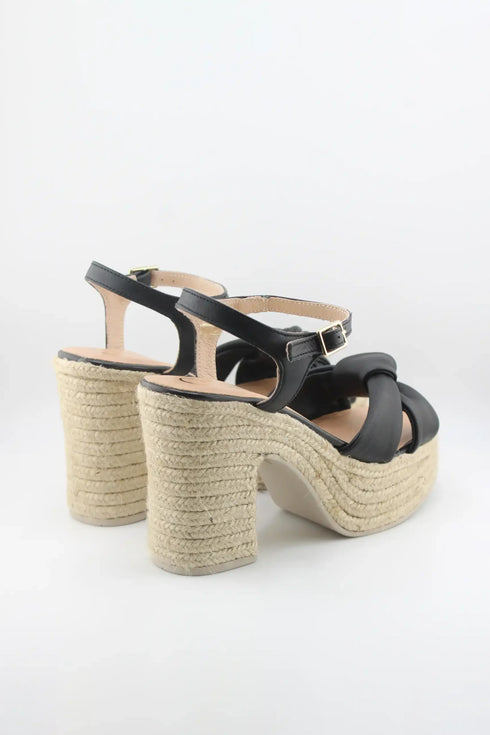 Gaimo Knotted Espadrille Platform Sandal