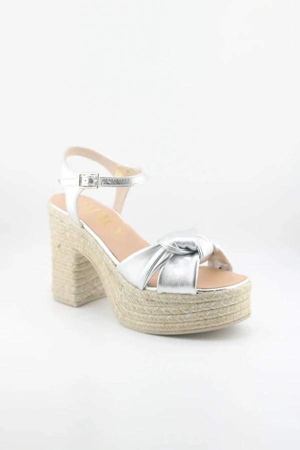 Gaimo Knotted Espadrille Platform Sandal