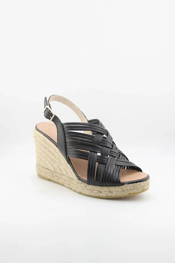 Gaimo Espadrille Wedge Sandals with Braided Straps
