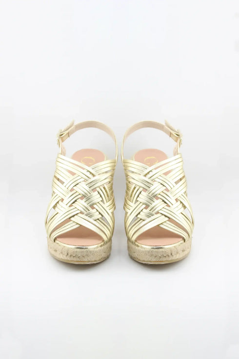 Gaimo Espadrille Wedge Sandals with Braided Straps